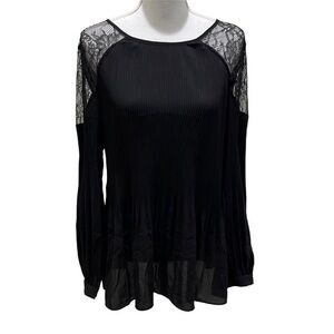 Adrianna Papell Black Blouse 👚 NWT